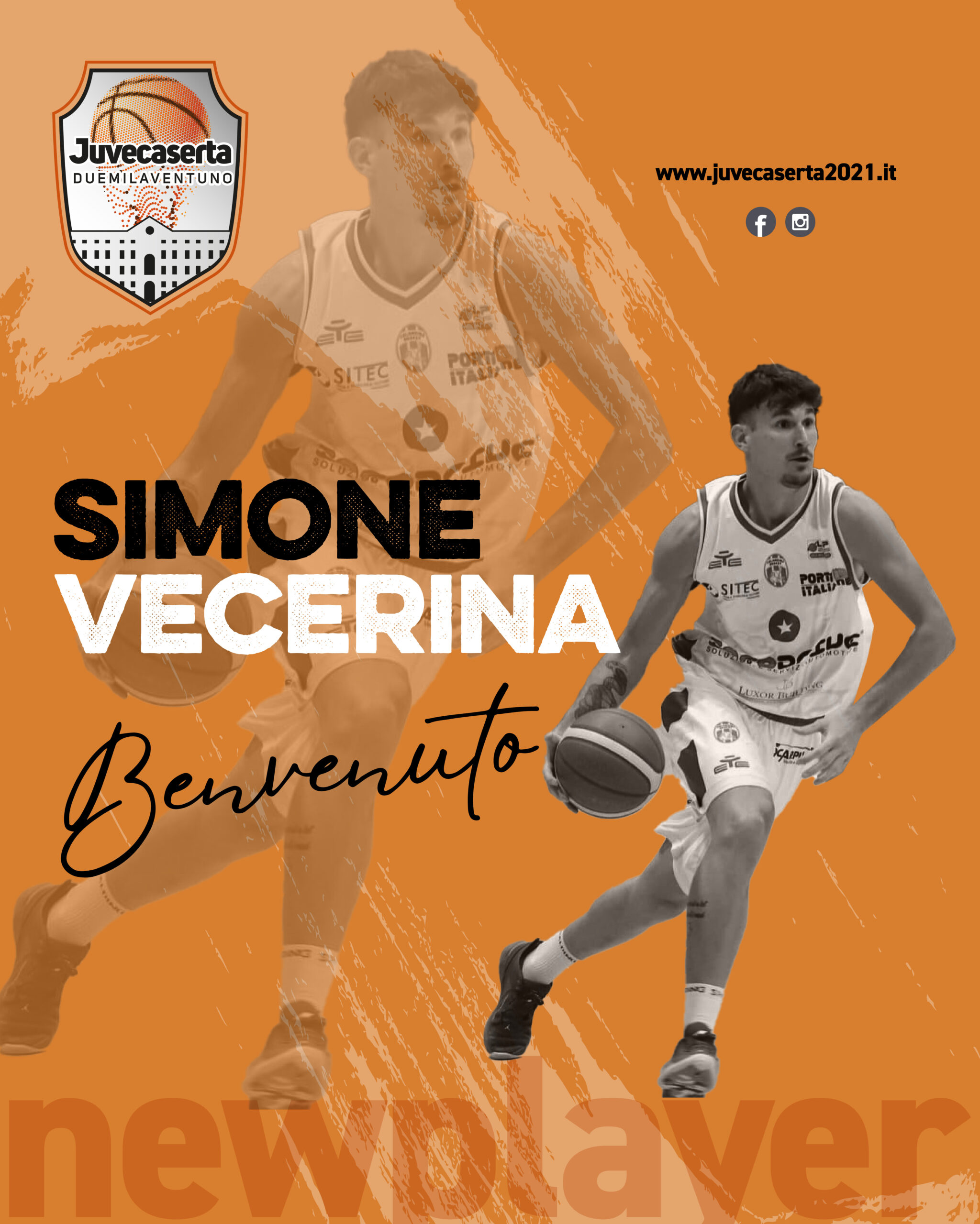 Simone Vecerina è il primo volto nuovo della Paperdi Juvecaserta 